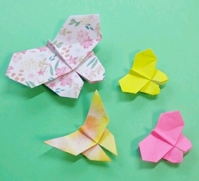 折り紙でかわいいちょうちょ 蝶々 の簡単な平面と立体の折り方６選 情報色々ドットコム