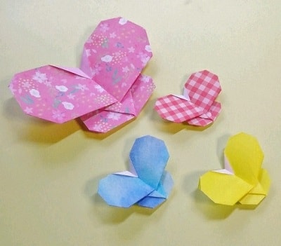 折り紙でかわいいちょうちょ 蝶々 の簡単な平面と立体の折り方６選 情報色々ドットコム