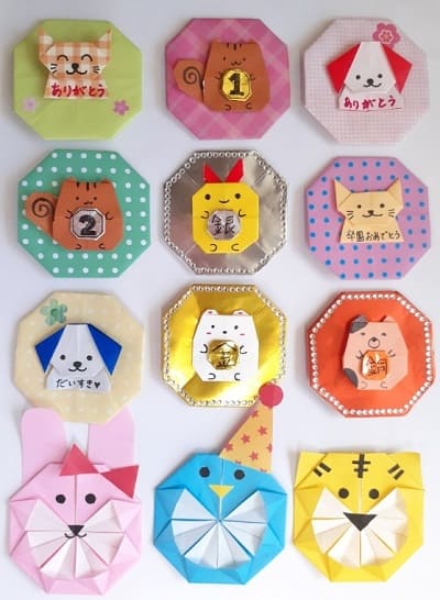折り紙 動物のメダルの簡単でかわいい折り方 作り方５選 情報色々